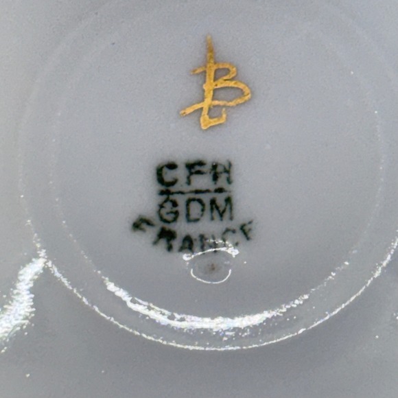 Antique Haviland Limoges CFH GDM France Hand Painted Floral Plate - Picture 7 of 8